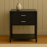 Aurelia Noir Two-Drawer Side Table Collection