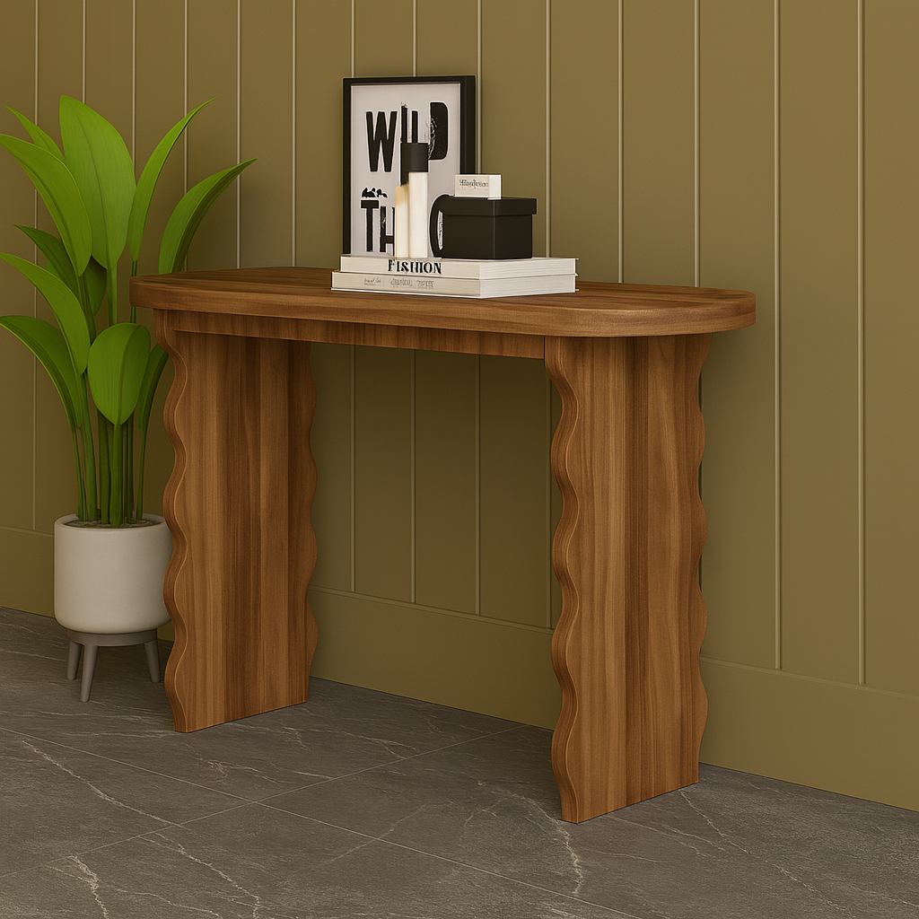 WaveLine Wooden Console Table Collection