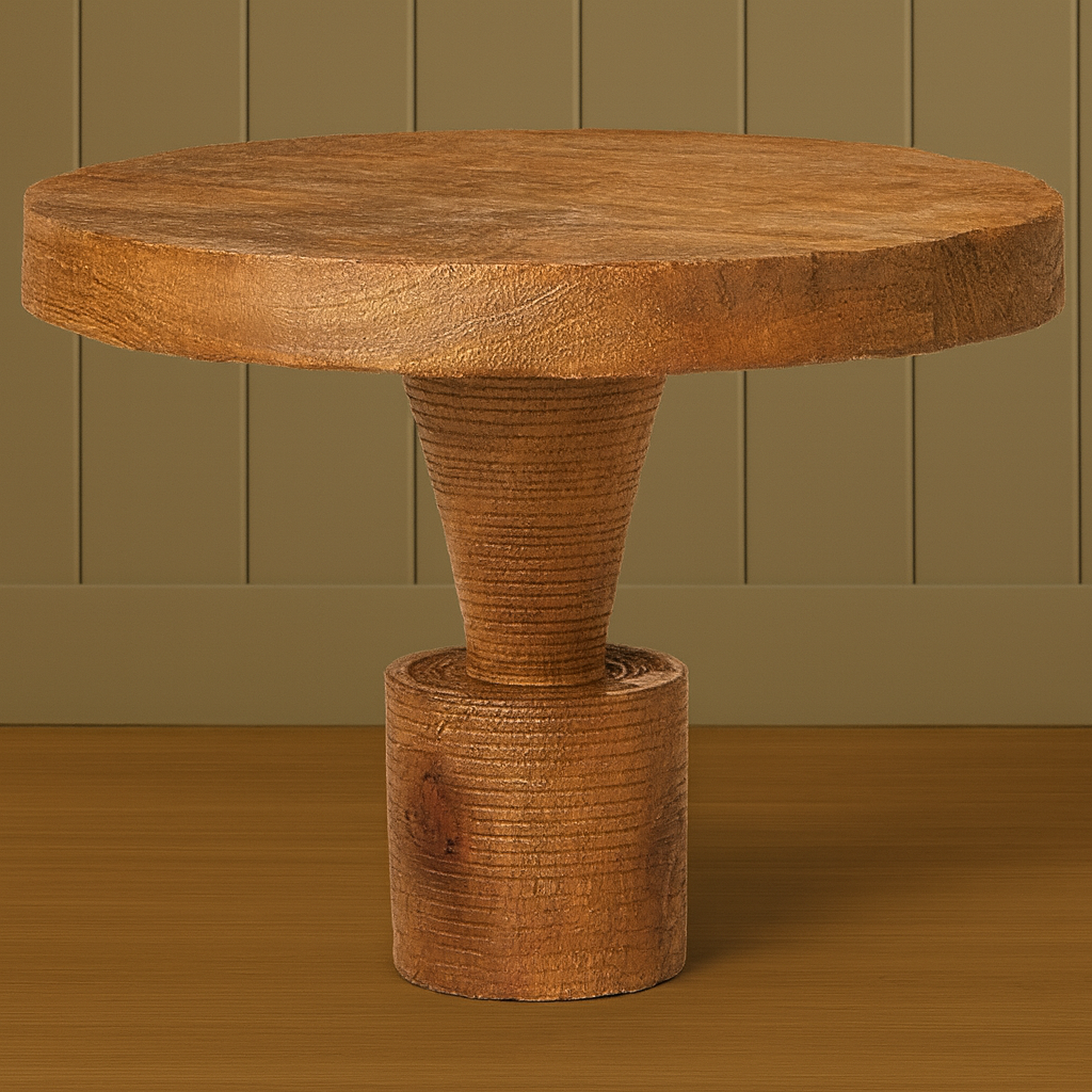 Wooden Damiette Pedestal – Timeless Elegance for Any Space