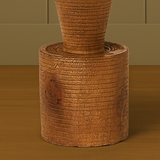 Rustika Solid Wood Pedestal Side Table
