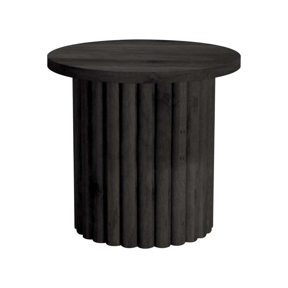 Vintage Charcoal black finish Finish Coffee table Made of Solid Wood for living room