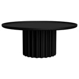 Vintage Charcoal black finish Finish Coffee table Made of Solid Wood for living room