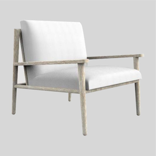 Cushioned Chair Wooden Legs For Lounge Chair in Solid Wood for living room