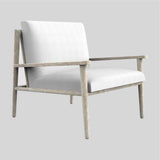Cushioned Chair Wooden Legs For Lounge Chair in Solid Wood for living room