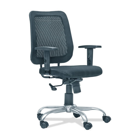 Office Mid Back Ergonomic Chair with Cushion Seat And Armrests Mesh Study Arm Chair