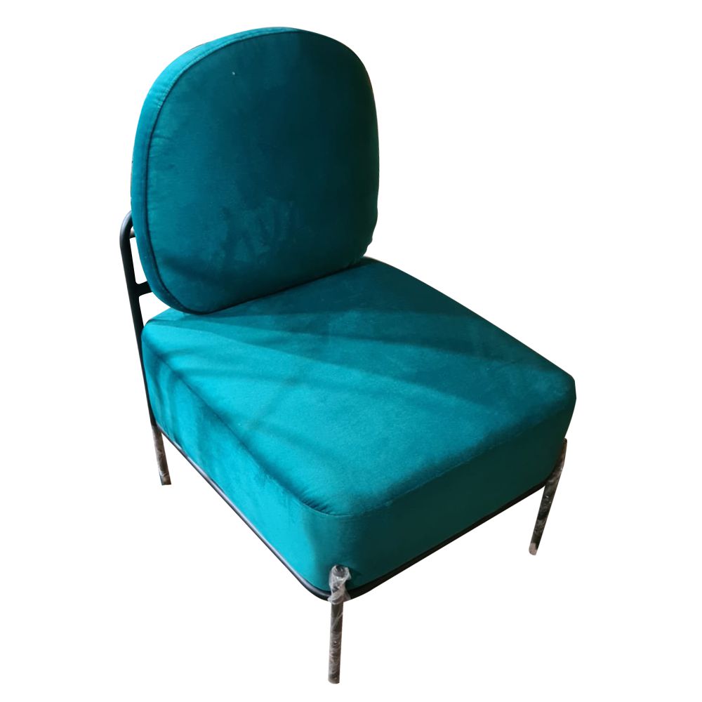 Upholstered Chair in Metal Frame