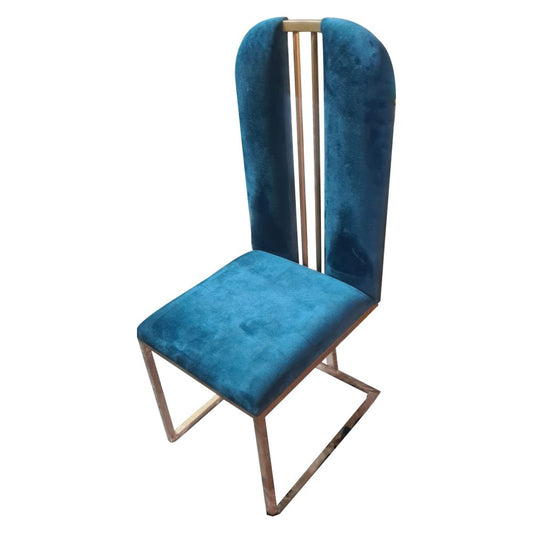 Upholstered Chair in Metal Frame