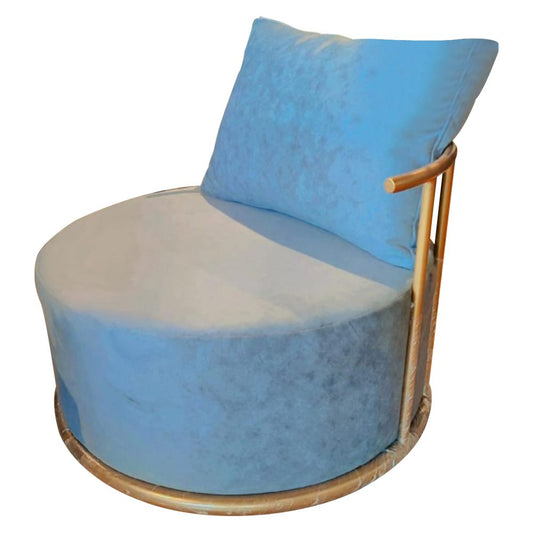 Upholstered Chair in Metal Frame