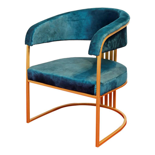 Upholstered Chair in Metal Frame