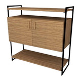Cabinet Metal Frame with Wood Veneer
