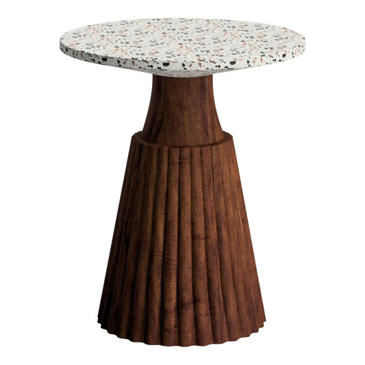 Wooden  Based Marble Top Side Table Classic home Decor For Living Room