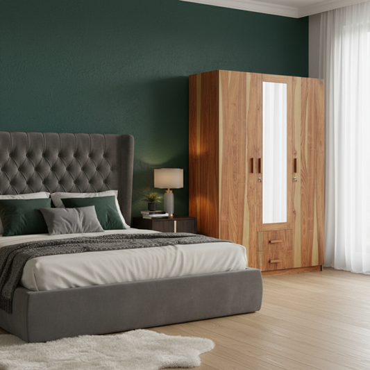 Sheesham Wood Solid Wood 2 Door Wardrobe