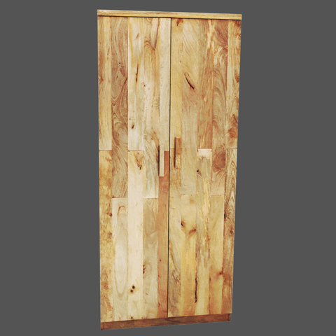 Sheesham Wood Solid Wood 2 Door Wardrobe