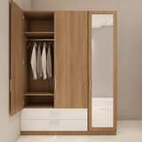 Elegant Wooden Wardrobe – Spacious & Stylish Storage Solution for Your Home