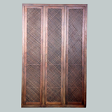Rectangle Sagwan Wood Wardrobe/ Almirah With Caning Doors