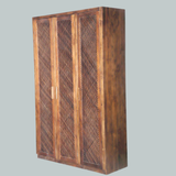 Rectangle Sagwan Wood Wardrobe/ Almirah With Caning Doors