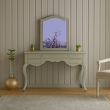 Elara Sage Green Dressing Table with Mirror