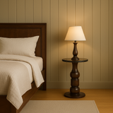 Arden Classic Wooden Pedestal Side Table Collection
