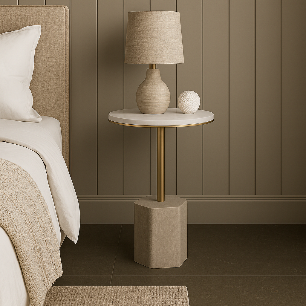 Lunara Marble Accent Table Collection