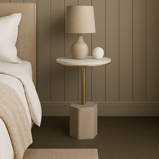 Lunara Marble Accent Table Collection