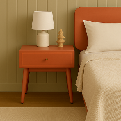 Aurelia Terracotta Wooden Side Table Collection