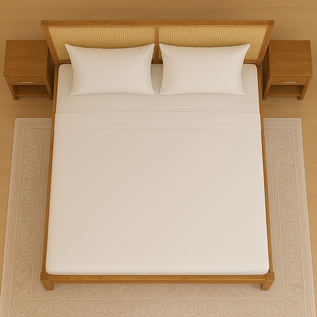 Harmony Cane Bed with Side Tables Collection