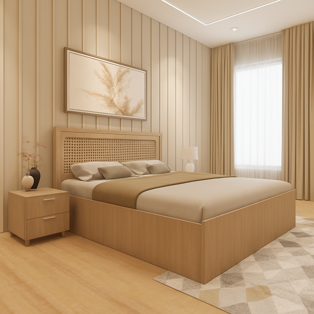 Prestona Luxe Bed with Side Table