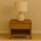 Terrana Solid Wood Upholstered Bed with Side Tables Collection