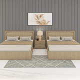 Cane Harmony Bed with Side Table