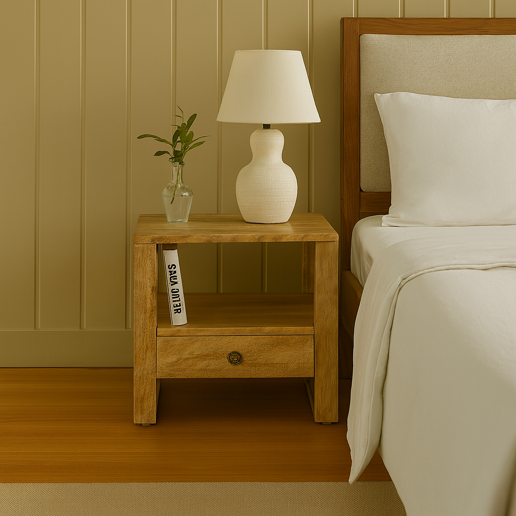 Rustica Oak Nightstand Collection