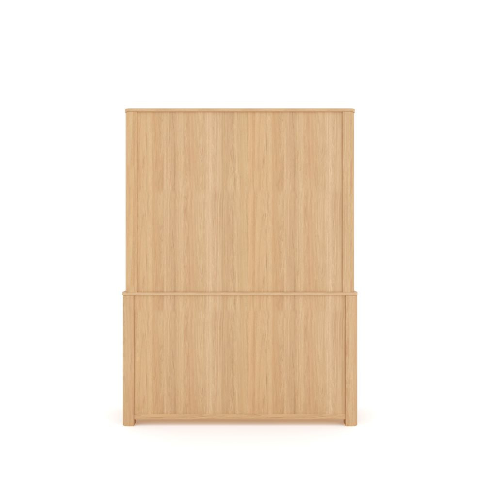 Crockery Cabinet in Oak Veneer For Kitchen