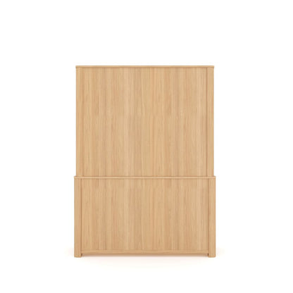 Crockery Cabinet in Oak Veneer For Kitchen