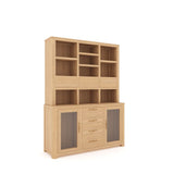 Crockery Cabinet in Oak Veneer For Kitchen
