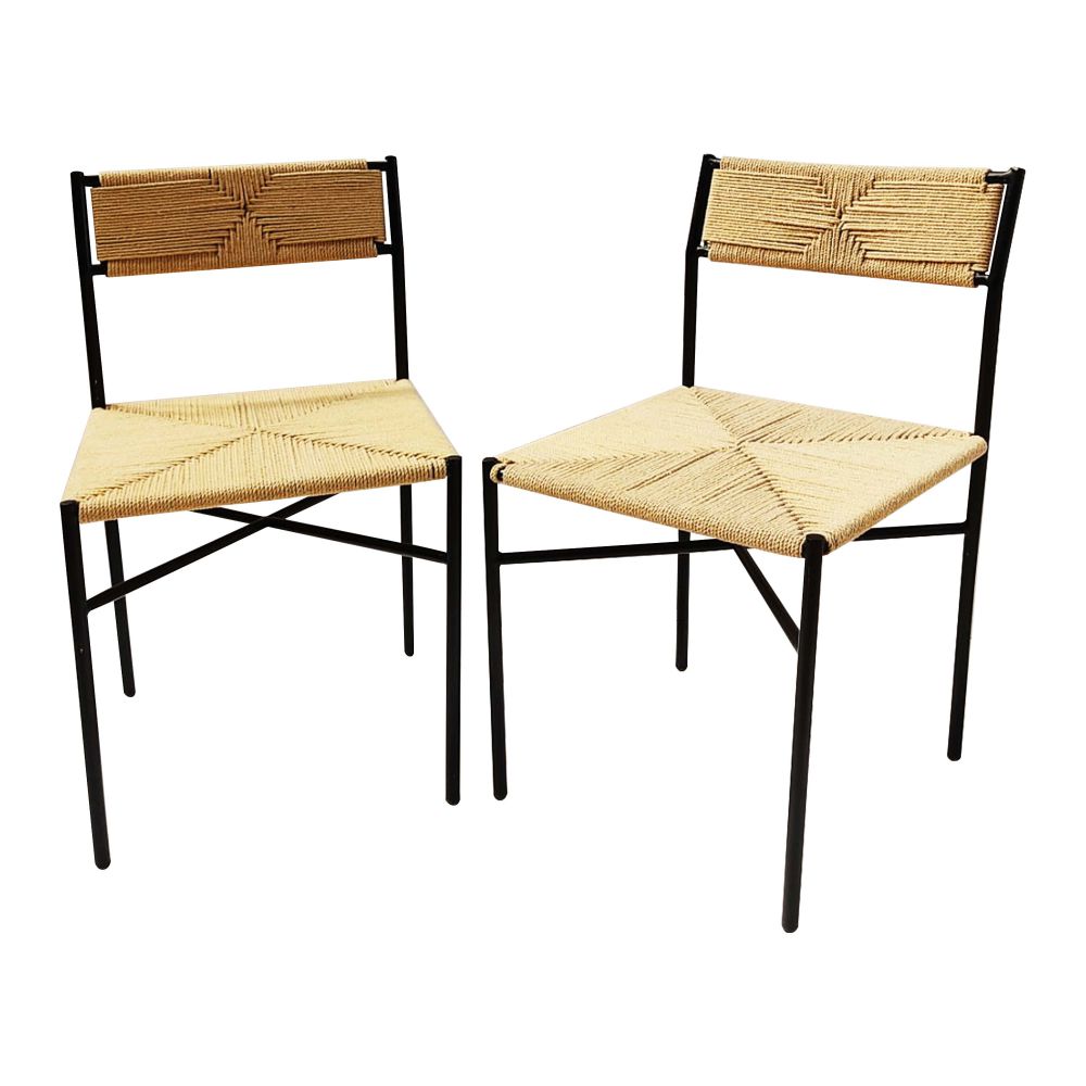 Jute Metal Chair