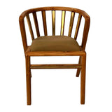 Arm Chair with Sling  Natural Wood And Wooden Legs