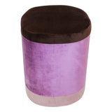 Velvet Cloth upholstered Pouff