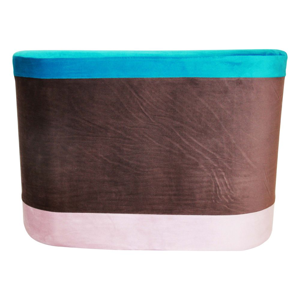 Velvet Cloth upholstered Pouff