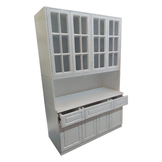 Crockery Cabinet in Oak Veneer For Kitchen