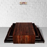 Console Table Chest Of Drawers In Provincial Teak Finish