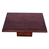 Sagwan wood grain finish center and coffee table walnut finish on top