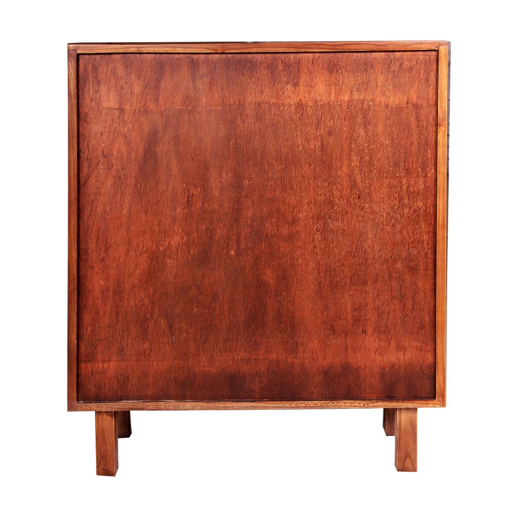 Console Table in Cane antique finish with natural mango wood