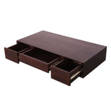 FLOATING TV Unit in Dark Walnut Finish WITH DRAWERS