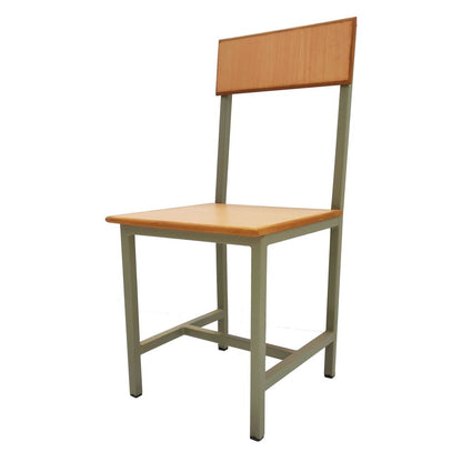Student Chair & Desk in Metal Frame Wooden To For School Student