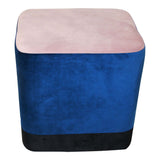 Velvet Cloth upholstered Pouff