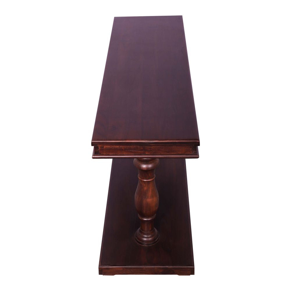New Stylish Coffee Table/Console Table with Acrbed legs walnut finish strong and sturdy