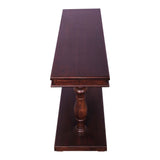 New Stylish Coffee Table/Console Table with Acrbed legs walnut finish strong and sturdy