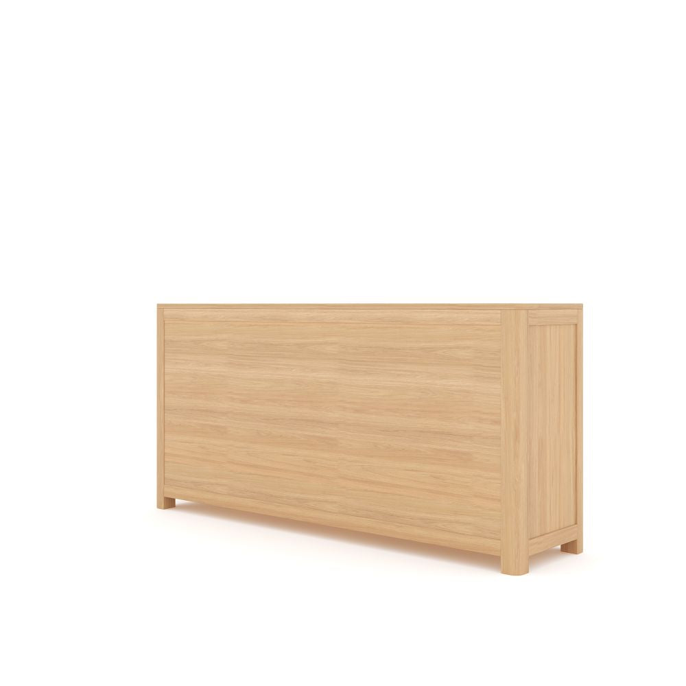 Side Console in Natural Oak Wood