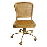 Wooden Chair in Rattan Cane Chair