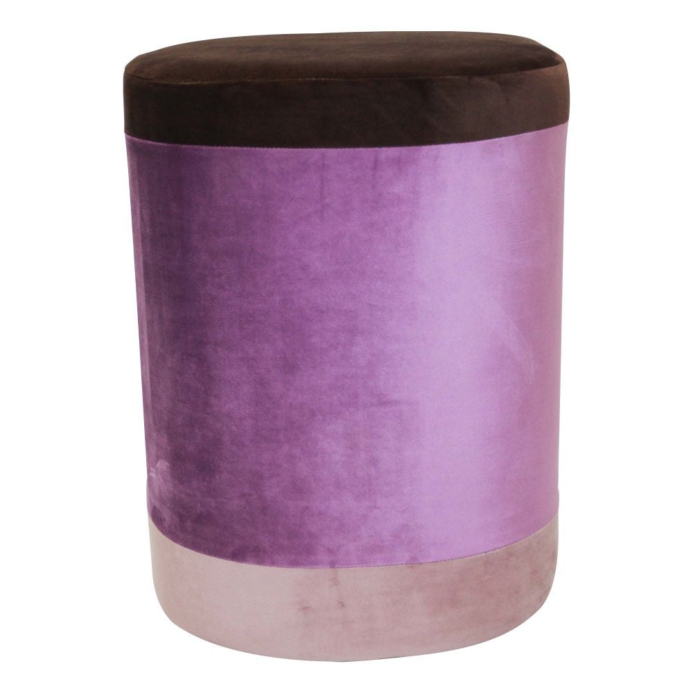 Velvet Cloth upholstered Pouff