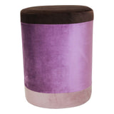 Velvet Cloth upholstered Pouff
